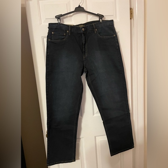 Urban Star Men’s Jeans 40x32 Stretch Relaxed Fit Blue/Black NWT Straight Leg - Picture 3 of 9